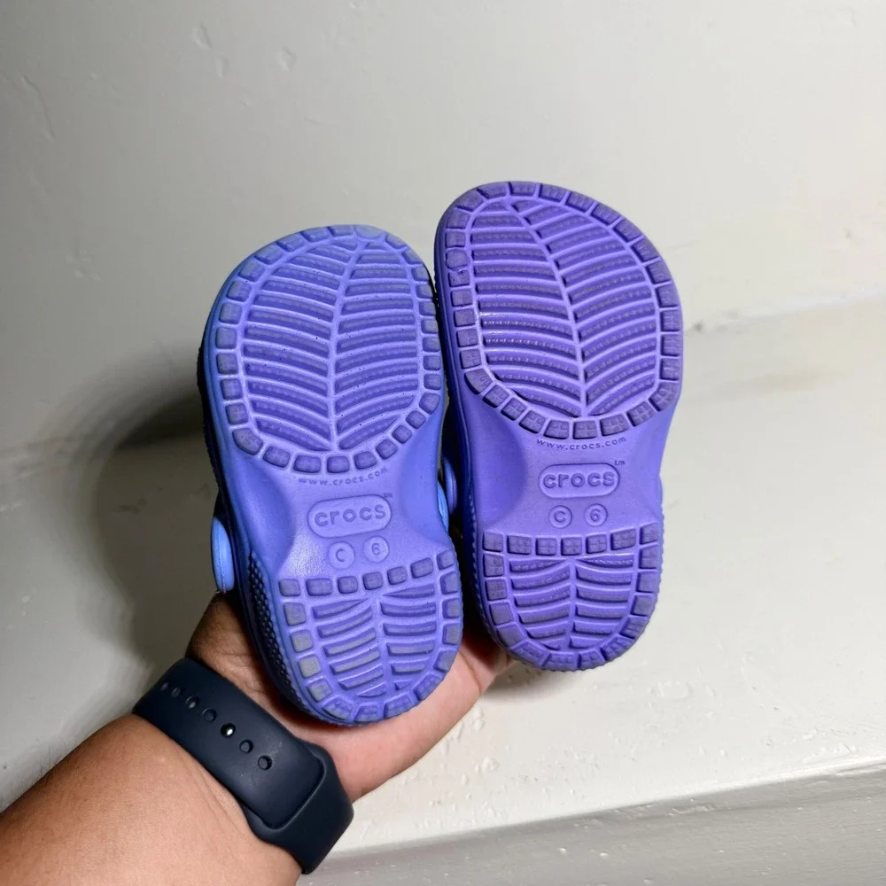 Crocs Clogs Classic Slip On Purple Kids Size C6
